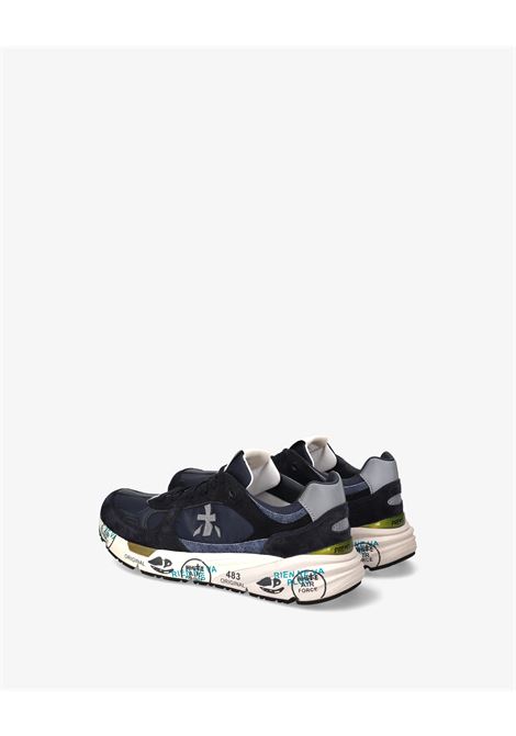 Premiata Mase 25 8020 mens sneakers in leather and nylon blue PREMIATA |  | MASE25 VAR8020